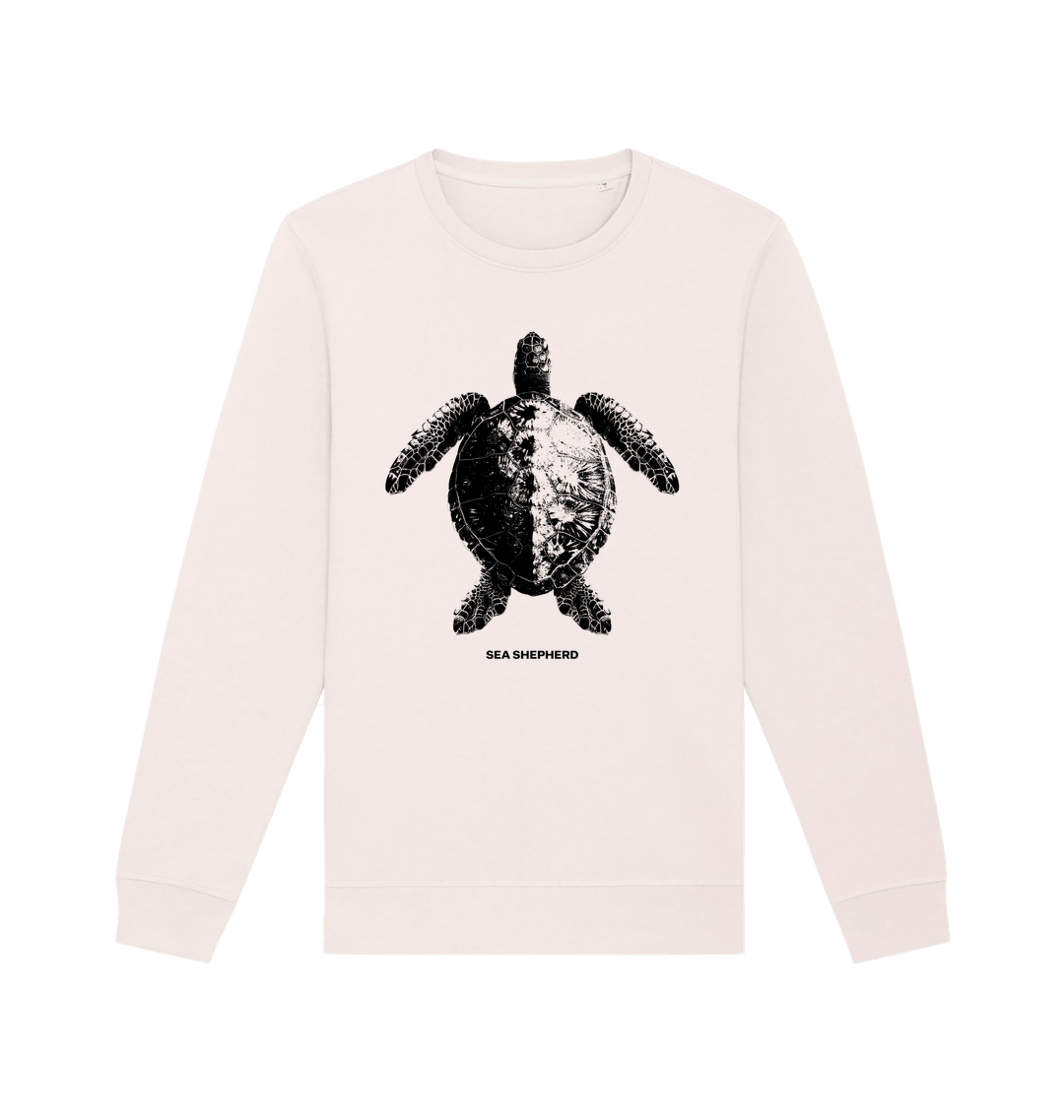 Vintage White Printed Sweater